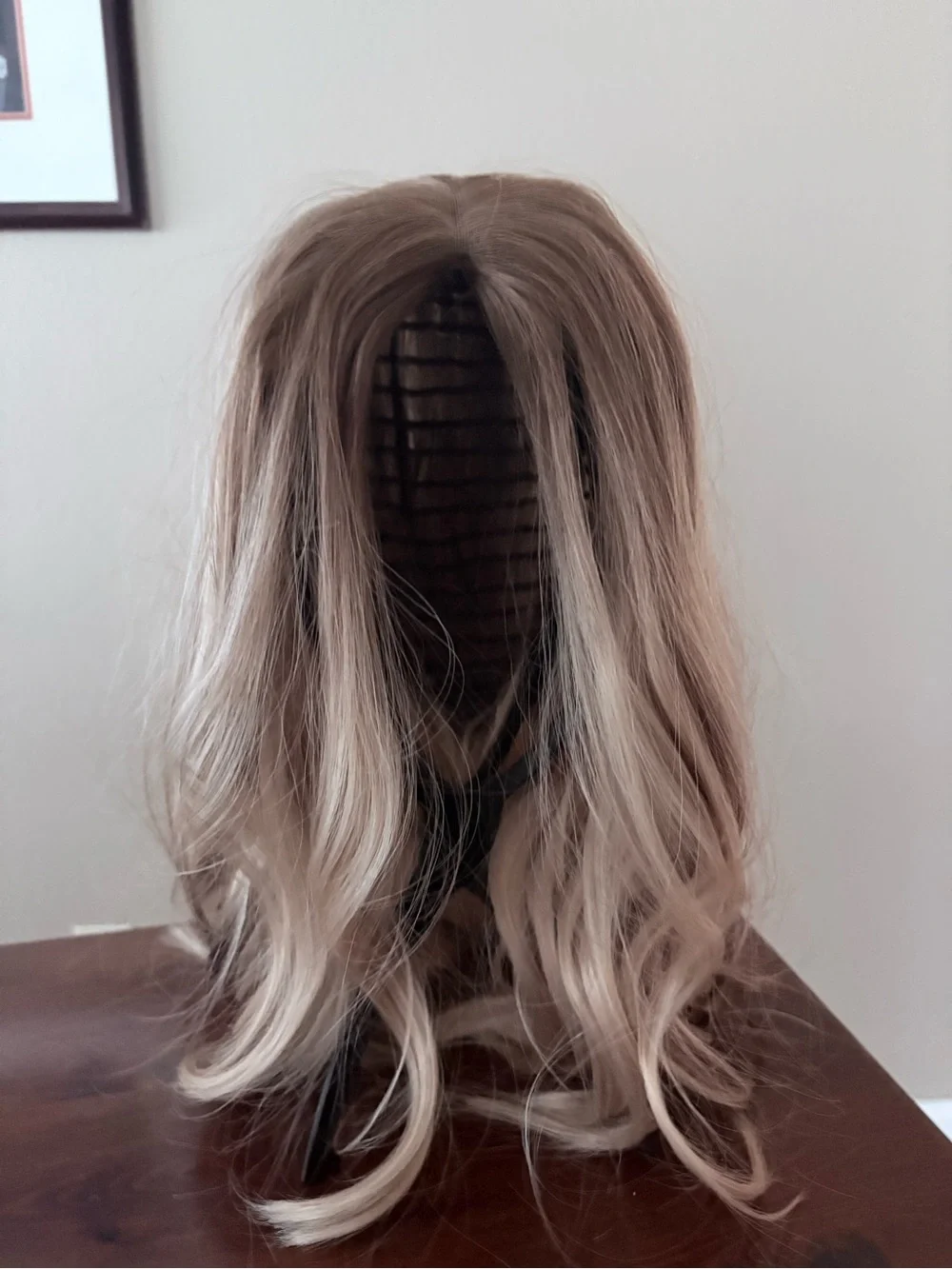 Long Wavy-Natural Blonde-HD Lace-Pre-Plucked-Water Wave-Heat Resistant Wig